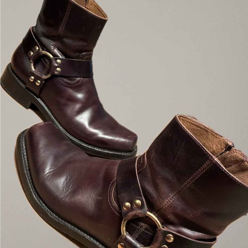 Frye Dark Brown Leather Boots